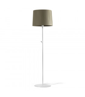 Floor Lamp Round Tappered Shade Green
