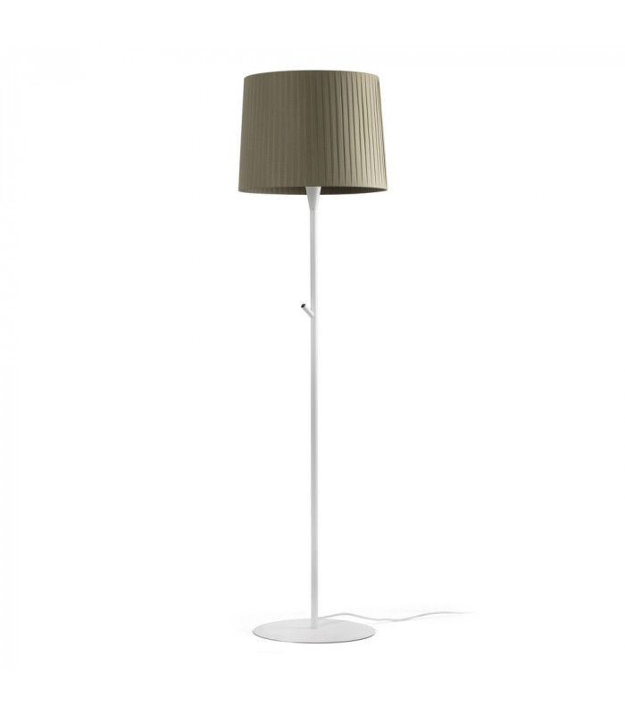Floor Lamp Round Tappered Shade Green