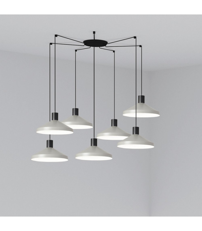 Cluster Pendant Ceiling Light Grey