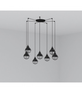 Cluster Pendant Ceiling Light Black
