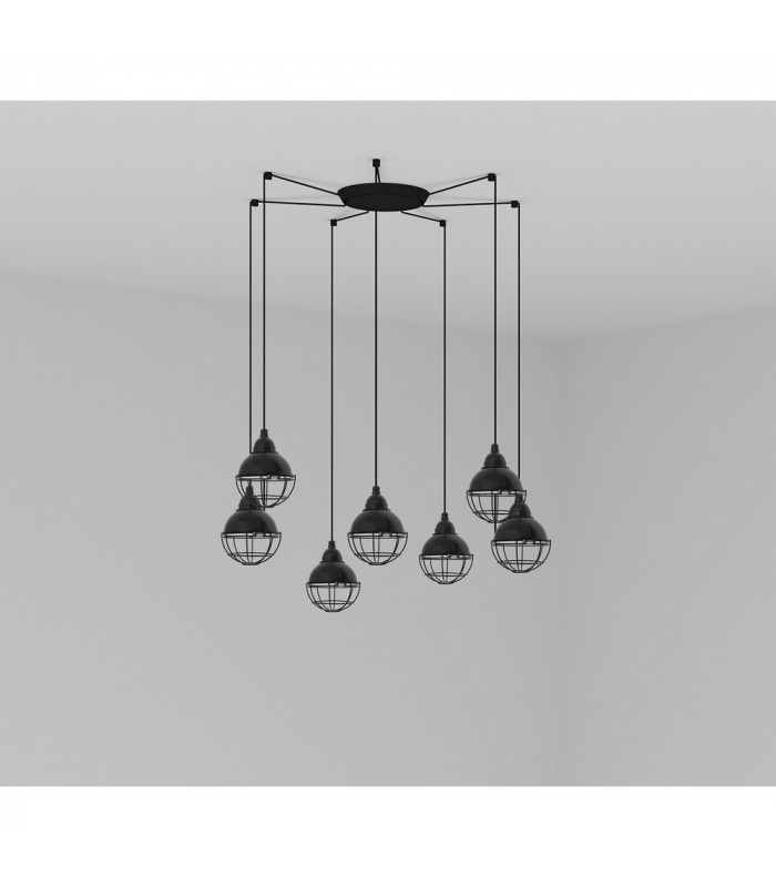 Cluster Pendant Ceiling Light Black