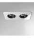LED 2 Light Twin Recessed Downlight White IP65 - 1