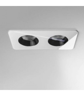 LED 2 Light Twin Recessed Downlight White IP65 - 1