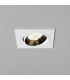 LED 1 Light Tiltable Square Recessed Downlight Matt White - 1