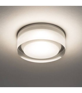 LED 1 Light Bathroom Surface Mounted Downlight Clear Acrylic IP44 - 1