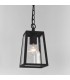 1 Light Outdoor Ceiling Pendant Light Black, E27 - 1