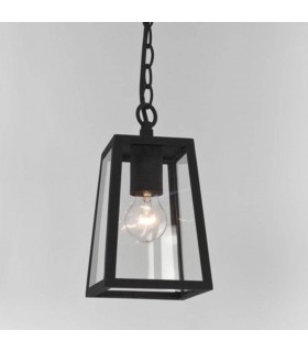 1 Light Outdoor Ceiling Pendant Light Black, E27 - 1