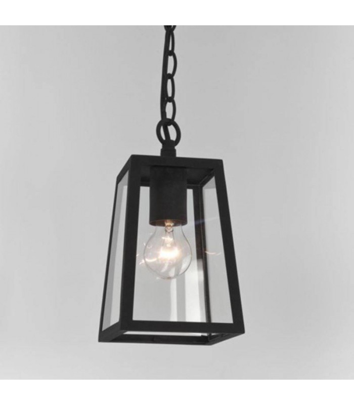 1 Light Outdoor Ceiling Pendant Light Black, E27 - 1