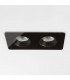 LED 2 Light Twin Recessed Downlight Black IP65 - 1