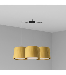 Triple Cylindrical Cluster Drop Light Black