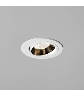 LED 1 Light Tiltable Recessed Downlight Matt White - 1