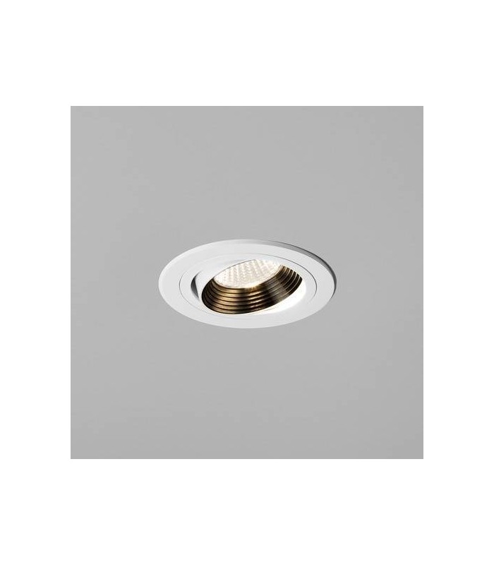 LED 1 Light Tiltable Recessed Downlight Matt White - 1