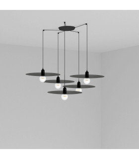 Cluster Pendant Ceiling Light Black