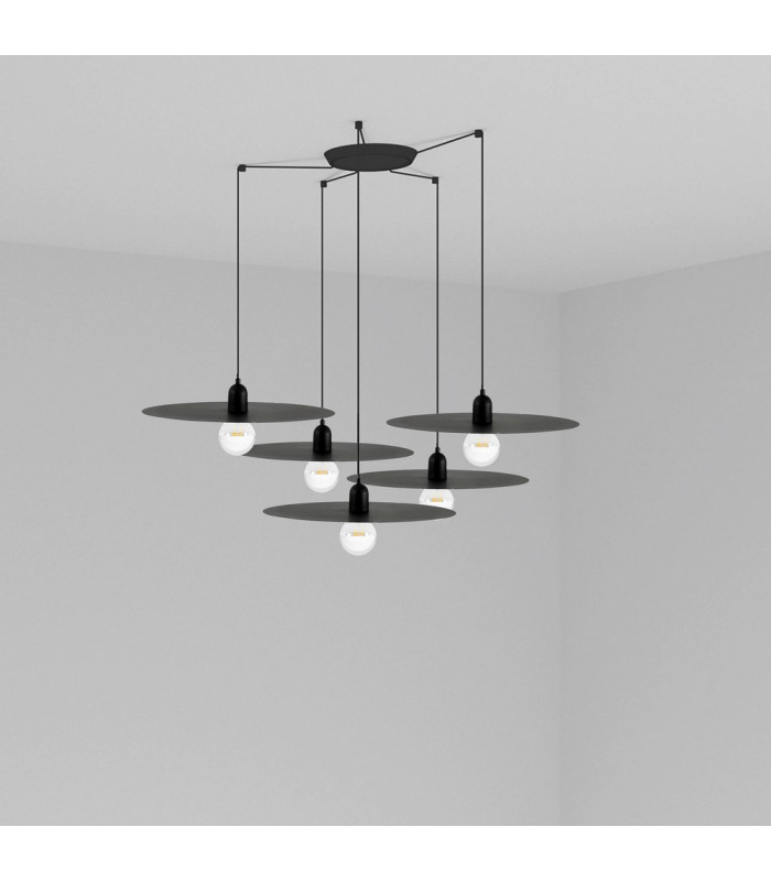 Cluster Pendant Ceiling Light Black