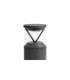 Integrated LED Pedestal Light Outdoor Ground Light Grey