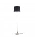 Floor Lamp Round Tappered Shade Black