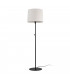 Floor Lamp Round Tappered Shade Black