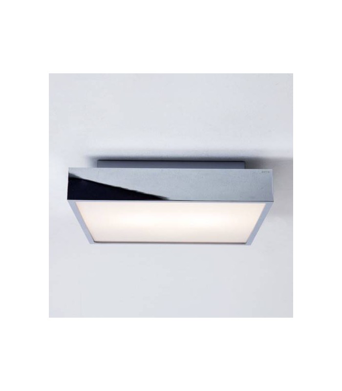 LED 1 Light Bathroom Flush Ceiling Light Polished Chrome IP44 - 1