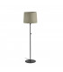 Floor Lamp Round Tappered Shade Black