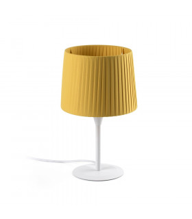Table Lamp Round Tapered Yellow