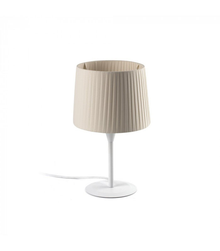 Table Lamp Round Tapered Beige