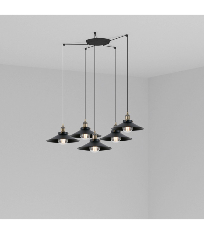 Cluster Pendant Ceiling Light Black