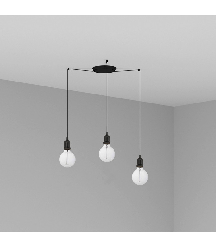 Cluster Pendant Ceiling Light Black