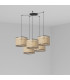 Triple Cylindrical Cluster Drop Light Black