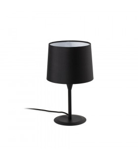 Table Lamp Round Tapered Black