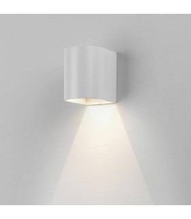 LED 1 Light Outdoor Small Wall Light Textured White IP65 - 1