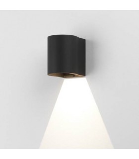 LED 1 Light Outdoor Small Wall Light Textured Black IP65 - 1