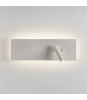 LED 1 Light Indoor Wall Light Matt White with Switched Reader - 1