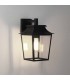 1 Light Outdoor Wall Lantern Textured Black, E27 - 1