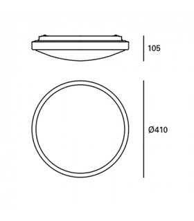 IP44 22.8W 3000K 1821lm