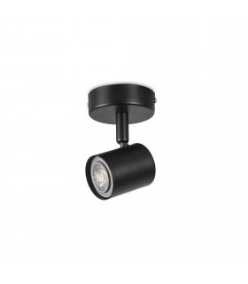 Single Adjustable Spotlight GU10 Black