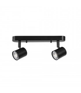 Twin Adjustable Spotlight GU10 Black