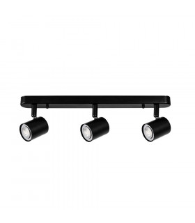 Triple Adjustable Spotlight Bar GU10 Black