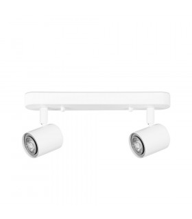 Twin Adjustable Spotlight GU10 White