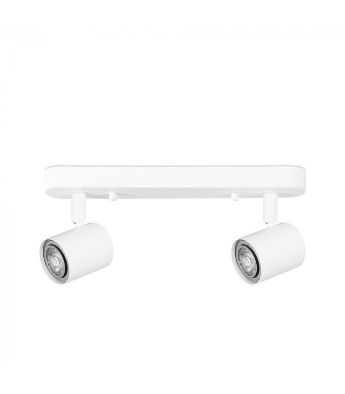Twin Adjustable Spotlight GU10 White