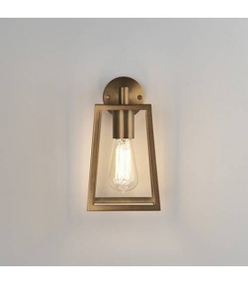 1 Light Outdoor Wall Lantern Antique Brass, E27 - 1