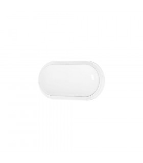 LED Flush Outdoor Wall Light White IP65 13.4W 3000K 401lm