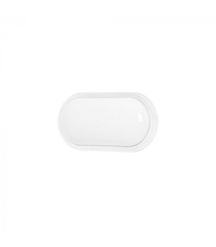 LED Flush Outdoor Wall Light White IP65 13.4W 3000K 401lm