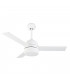 Ceiling Fan White Wood with LED 18W 3000K 1042lm