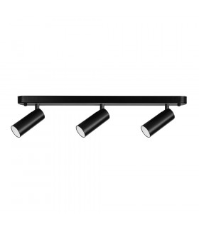LED Triple Spotlight Bar 3.7W 3000K 282lm Black