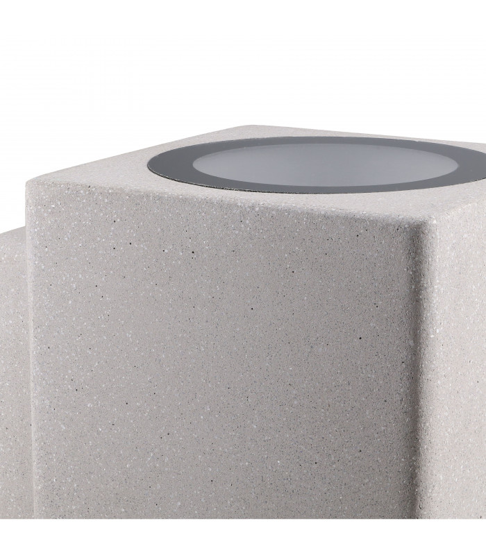 Up Down Wall Fixture IP44 GU10 7W Cement