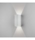 LED 1 Light Outdoor Large Up Down Wall Light Textured White IP65 - 1
