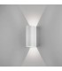 LED 1 Light Outdoor Large Up Down Wall Light Textured White IP65 - 1