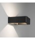 LED 1 Light Outdoor Up Down Wall Light Textured Black IP54 - 1