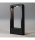 LED 1 Light Small Outdoor Bollard Light Textured Black IP54 - 1