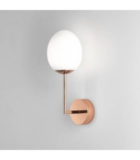 LED 1 Light Bathroom Wall Light Polished Copper IP44 - 1